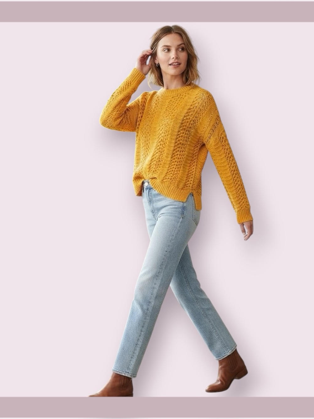 Madewell Windemere Pointelle Pullover Sweater